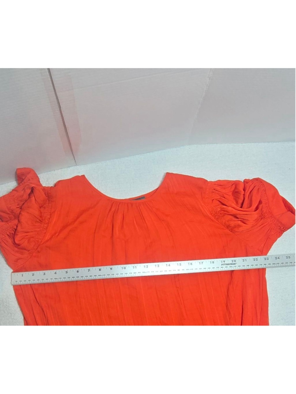 Women's Vince Camuto Orange Blouse L - Picture 8 of 9